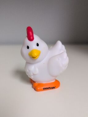 🩵4/$20🩵 Little People Chicken Hen 2012 Mattel White Bird Collectible Figure